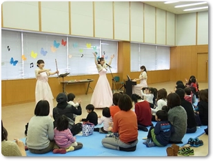 地域オープンプログラム　アンサンブルちょうちょコンサート（西宮つとがわYMCA保育園、西宮YMCA保育園主催）