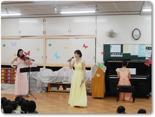 子どものためのコンサート（段上保育所保護者会主催）