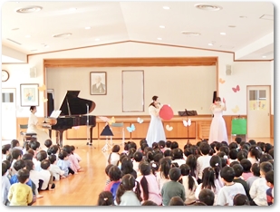 子どものためのコンサート（ありの藤原幼稚園・キッズキャンパス）